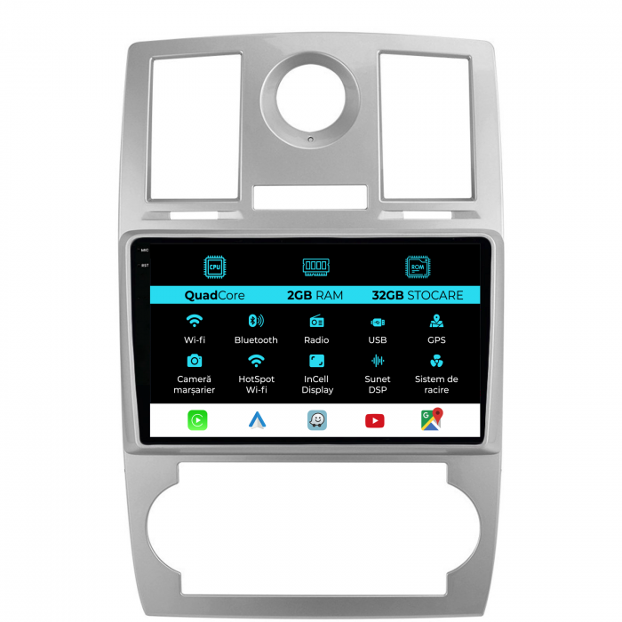 Navigatie Dedicata Chrysler 300C (2004-2008), 9Inch, 2Gb Ram, 32Gb Stocare, Carplay [1]
