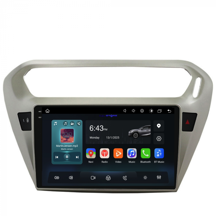 Navigatie Dedicata Peugeot 301 (2013-2018), 9Inch, 6Gb Ram, 128Gb Stocare, Carplay [5]