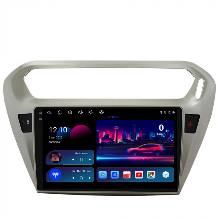 Navigatie Dedicata Peugeot 301 (2013-2018),QuadCore, 9Inch, 4Gb Ram, 64Gb Stocare, Carplay [4]