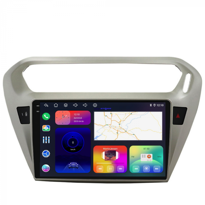Navigatie Dedicata Peugeot 301 (2013-2018),QuadCore, 9Inch, 4Gb Ram, 64Gb Stocare, Carplay [6]