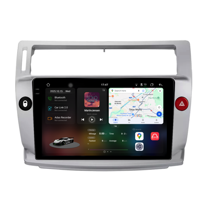 Navigatie Dedicata Citroen C4 (2004-2009), 2K, 12Gb Ram, 256Gb Stocare, Carplay [1]