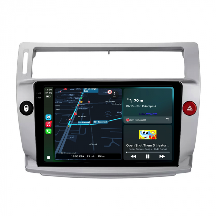 Navigatie Dedicata Citroen C4 (2004-2009), 9Inch, 6Gb Ram, 128Gb Stocare, Carplay [2]