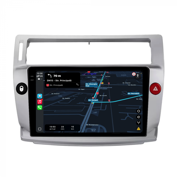 Navigatie Dedicata Citroen C4 (2004-2009), 9Inch, 6Gb Ram, 128Gb Stocare, Carplay [3]