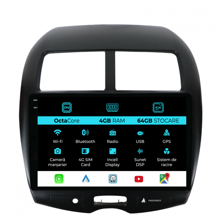 Navigatie Dedicata Citroen C4 AirCross (2012-2017), 10Inch, 4Gb Ram, 64Gb Stocare, Carplay [1]