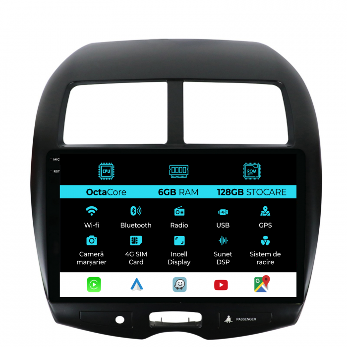 Navigatie Dedicata Citroen C4 AirCross (2012-2017), 10Inch, 6Gb Ram, 128Gb Stocare, Carplay [1]