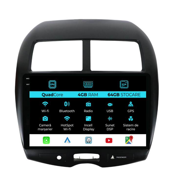 Navigatie Dedicata Citroen C4 AirCross (2012-2017),QuadCore, 10Inch, 4Gb Ram, 64Gb Stocare, Carplay [1]