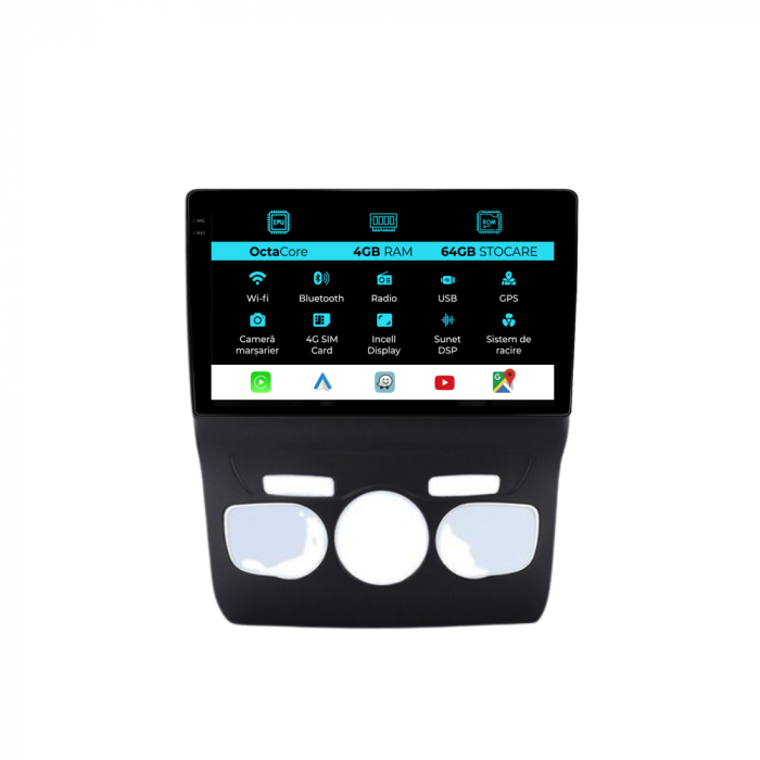 Navigatie Dedicata Citroen DS4 (2010-2018), 9Inch, 4Gb Ram, 64Gb Stocare, Carplay [1]