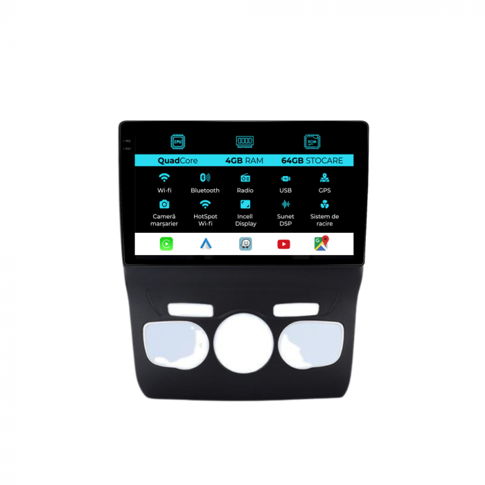 Navigatie Dedicata Citroen DS4 (2010-2018),QuadCore, 9Inch, 4Gb Ram, 64Gb Stocare, Carplay [1]