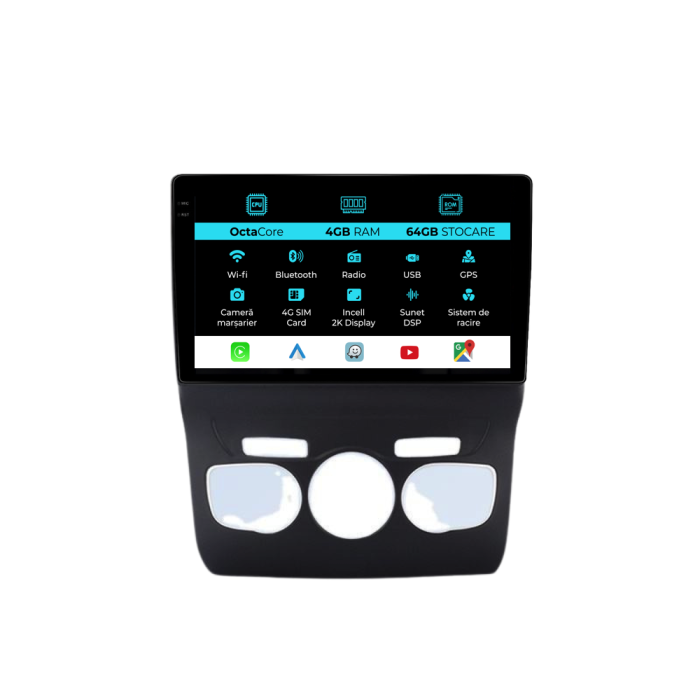 Navigatie Dedicata Citroen DS4 (2010-2018), 2K, 4Gb Ram, 64Gb Stocare, Carplay [1]