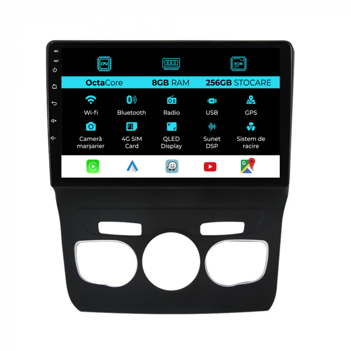 Navigatie Dedicata Citroen DS4 (2010-2018), 9Inch, 8Gb Ram, 256Gb Stocare, Carplay [1]