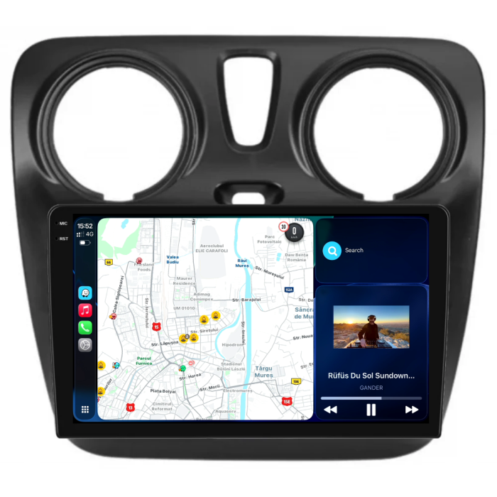 Navigatie Dedicata Dacia Dokker / Lodgy (2012-2020), 2K, 4Gb Ram, 64Gb Stocare, Carplay [2]