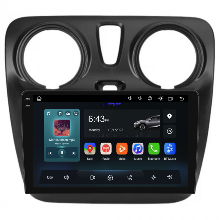 Navigatie Dedicata Dacia Dokker / Lodgy (2012-2020),QuadCore, 9Inch, 4Gb Ram, 64Gb Stocare, Carplay [4]