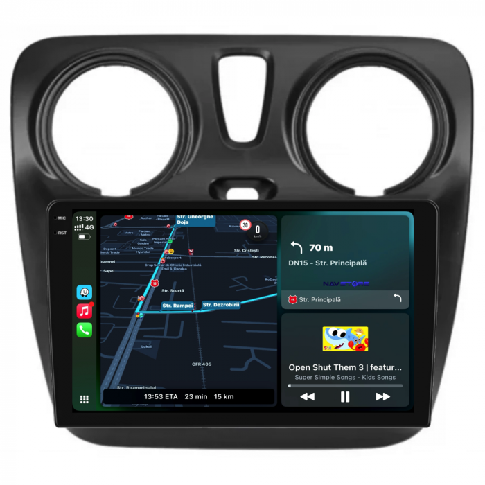 Navigatie Dedicata Dacia Dokker / Lodgy (2012-2020),Incell 9Inch, 8Gb Ram, 256Gb Stocare, Carplay [2]
