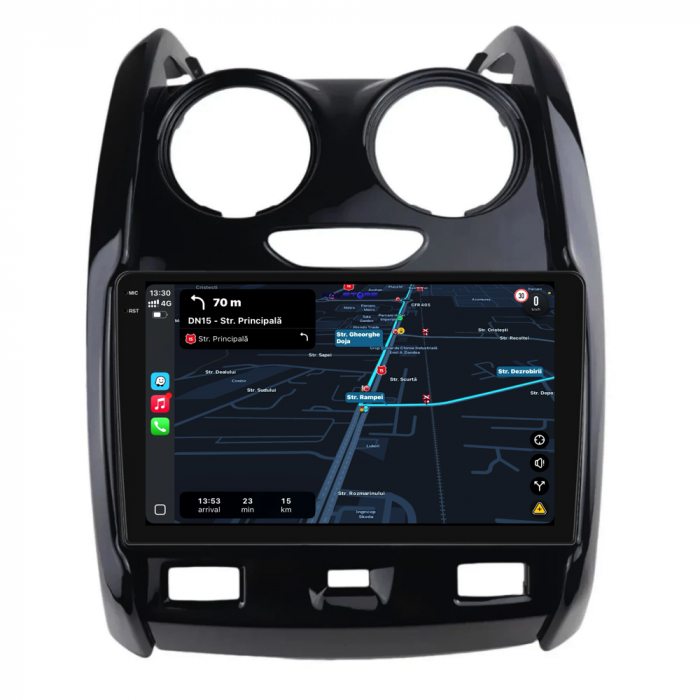 Navigatie Dedicata Dacia Duster (2010-2020), Incell 9Inch, 2Gb Ram, 32Gb Stocare, Carplay [3]
