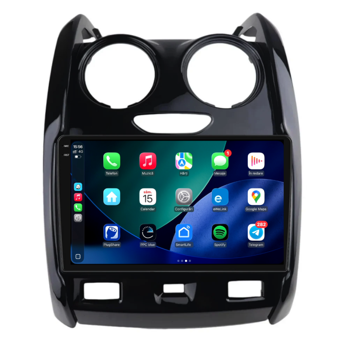 Navigatie Dedicata Dacia Duster (2010-2020),QuadCore, 9Inch, 4Gb Ram, 64Gb Stocare, Carplay [3]