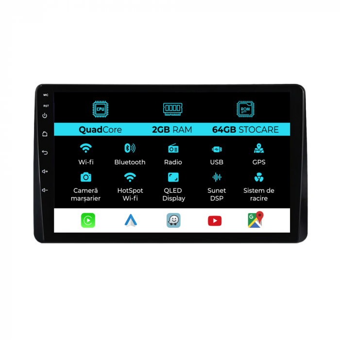 Navigatie Dedicata Dacia Duster (2018 - 2022) 10 Inch, 2Gb Ram, 64Gb stocare, Carplay [1]