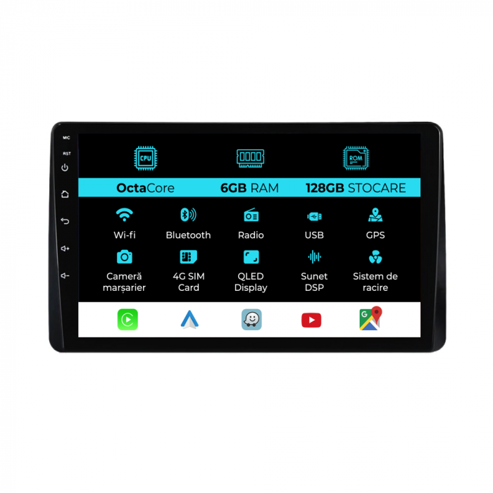 Navigatie Dedicata Dacia Duster (2018 - 2022), 10 Inch, 6Gb Ram, 128Gb stocare, Carplay [1]