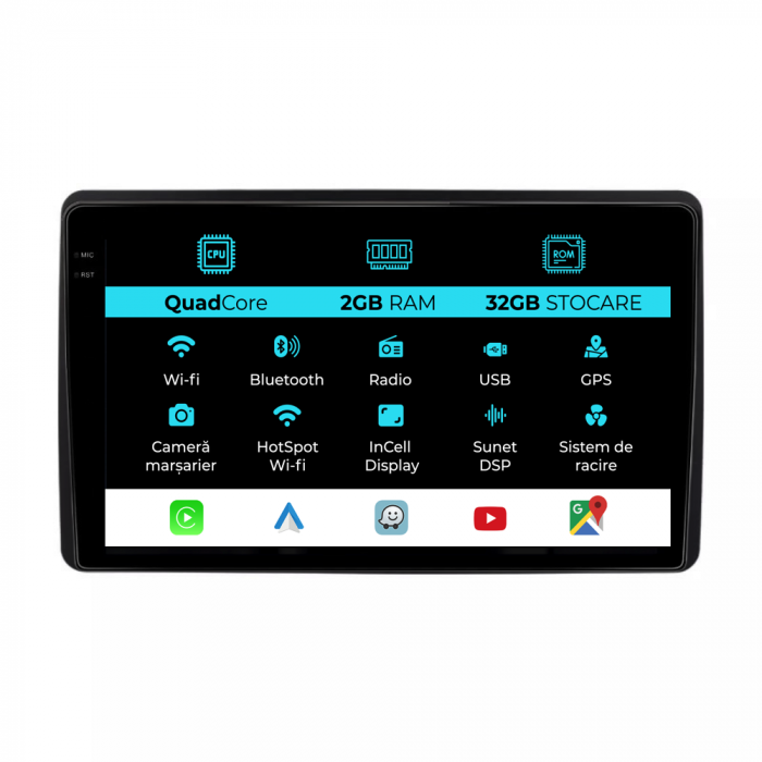 Navigatie Dedicata Dacia Duster (2018 - 2022), 10Inch, 2Gb Ram, 32Gb Stocare, Carplay [1]