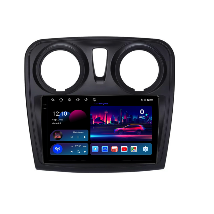 Navigatie Dedicata Dacia Logan (2012 - 2020), 9 Inch, 6Gb Ram, 128Gb Stocare, Android Auto, Carplay [4]