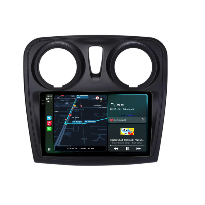 Navigatie Dedicata Dacia Logan (2012 - 2020), QuadCore, 9 Inch, 4Gb Ram, 64Gb Stocare, Android Auto, Carplay [2]