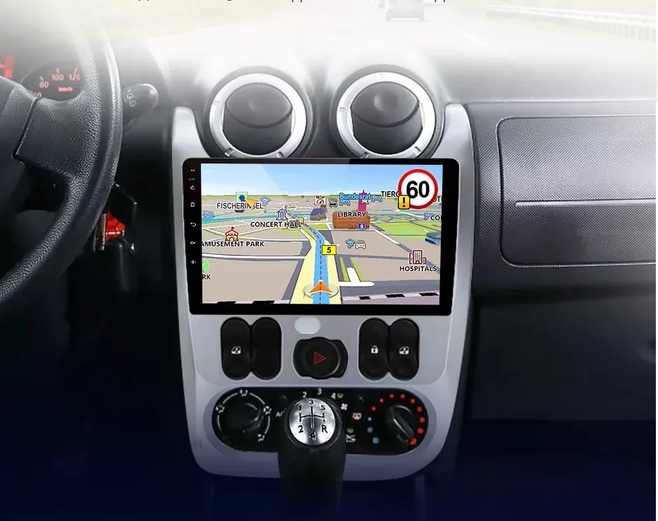 Navigatie Android Dedicata Dacia Logan/Duster/Sandero (2008-2013), 9Inch, 4Gb Ram, 64Gb Stocare, Bluetooth, WiFi, Carplay [8]