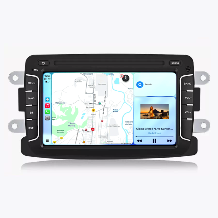 Navigatie Dedicata Dacia Logan/Duster/Sandero/Dokker, 7Inch, 2Gb Ram, 32Gb stocare, Carplay [3]