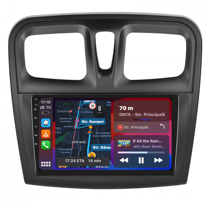 Navigatie Dedicata Dacia Logan/Sandero (2012-2020), 9Inch, 1Gb Ram, 32Gb Stocare, Carplay [2]