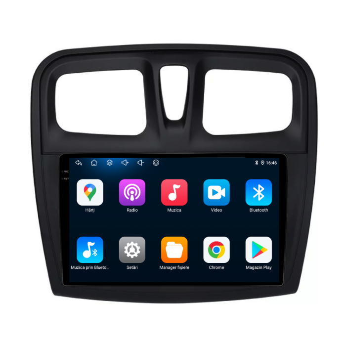 Navigatie Dedicata Dacia Logan/Sandero (2012-2020), 9Inch, 6Gb Ram, 128Gb Stocare, Carplay [5]