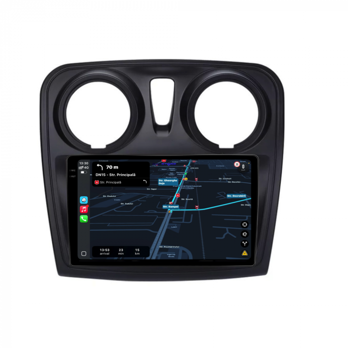 Navigatie Dedicata Dacia Logan/Sandero (2012-2020), 9Inch, 2Gb Ram, 32Gb Stocare, Carplay [3]