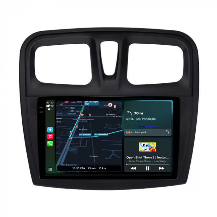 Navigatie Dedicata Dacia Logan/Sandero (2012-2020),QuadCore, 9Inch, 4Gb Ram, 64Gb Stocare, Carplay [2]