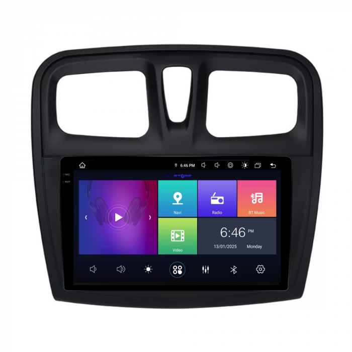 Navigatie Dedicata Dacia Logan/Sandero (2012-2020),QuadCore, 9Inch, 4Gb Ram, 64Gb Stocare, Carplay [6]