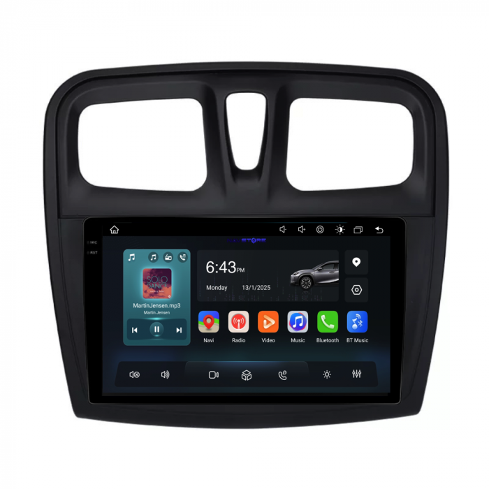 Navigatie Dedicata Dacia Logan/Sandero (2012-2020),QuadCore, 9Inch, 4Gb Ram, 64Gb Stocare, Carplay [4]