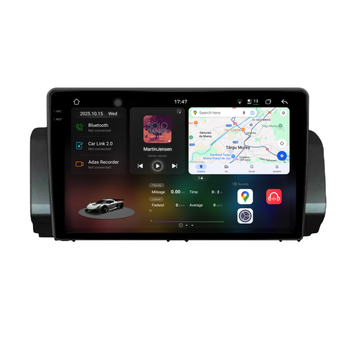 Navigatie Dedicata Dacia Logan/Sandero/Jogger (2021-2023), 2K, 12Gb Ram, 256Gb Stocare, Carplay [1]