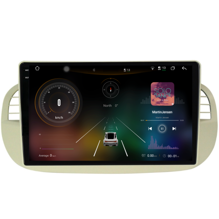 Navigatie Dedicata Fiat 500 (2007-2015), 2K, 12Gb Ram, 256Gb Stocare, Carplay [2]