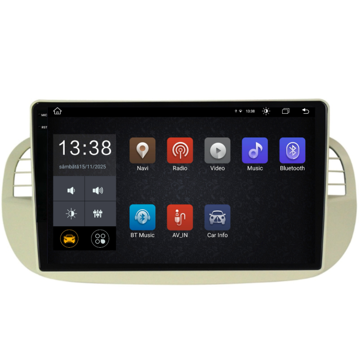 Navigatie Dedicata Fiat 500 (2007-2015), 2K, 4Gb Ram, 64Gb Stocare, Carplay [4]