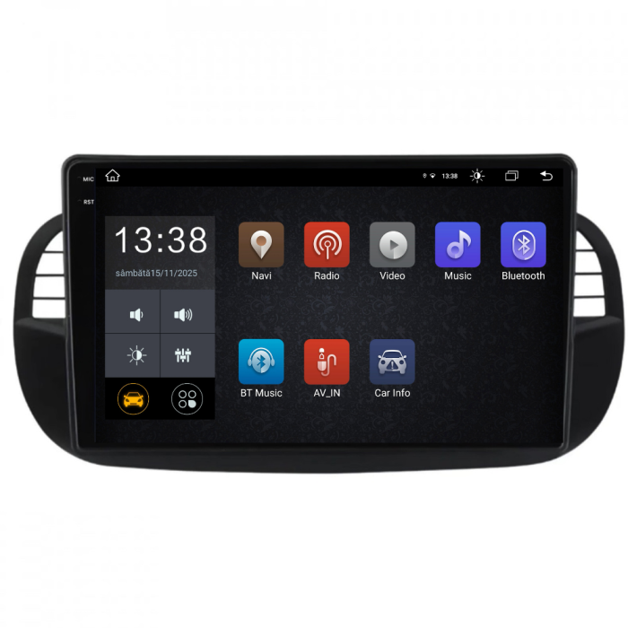 Navigatie Dedicata Fiat 500 (2007-2015), 2K, 4Gb Ram, 64Gb Stocare, Carplay [4]