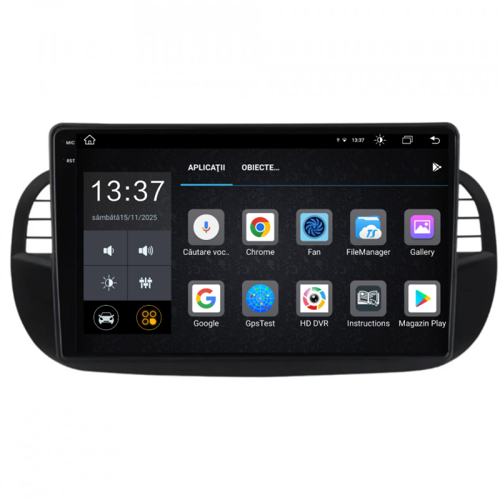 Navigatie Dedicata Fiat 500 (2007-2015), 2K, 8Gb Ram, 256Gb Stocare, Carplay [6]