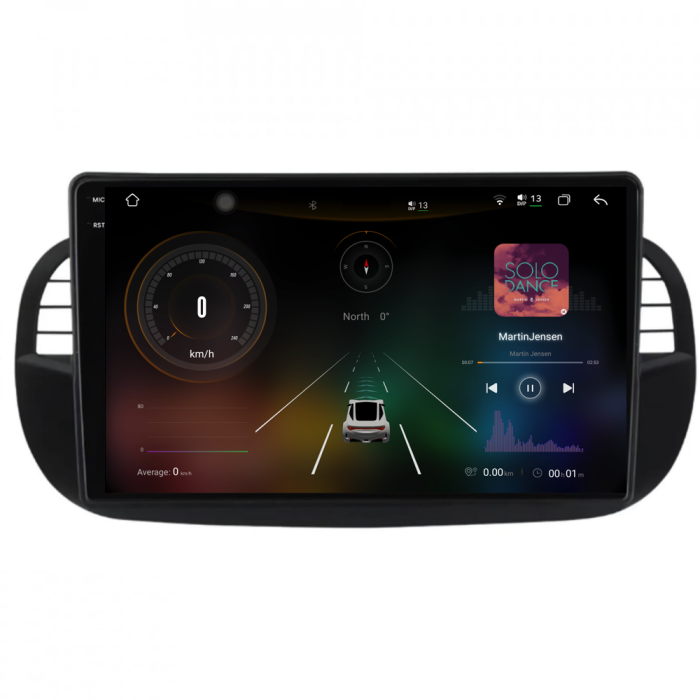 Navigatie Dedicata Fiat 500 (2007-2015), 2K, 12Gb Ram, 256Gb Stocare, Carplay [2]