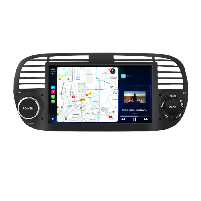 Navigatie Dedicata Fiat 500 (2007-2015), 7Inch, 2Gb Ram, 32Gb stocare, Apple Carplay/Android Auto [1]