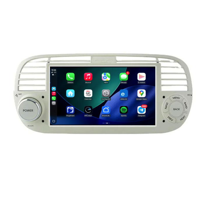 Navigatie Dedicata Fiat 500 (2007-2015), 7Inch, 2Gb Ram, 32Gb stocare, Apple Carplay/Android Auto [2]