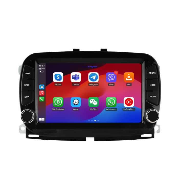 Navigatie Dedicata Fiat 500 (2016-2019), 7Inch, 2Gb Ram, 64Gb stocare, Carplay [4]