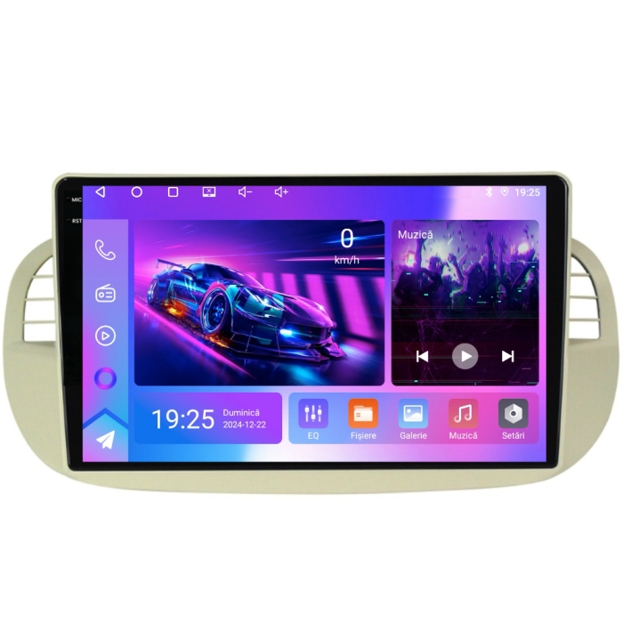 Navigatie Dedicata Fiat 500 (2007-2015), 9Inch, 2Gb Ram, 32Gb Stocare, Carplay [8]