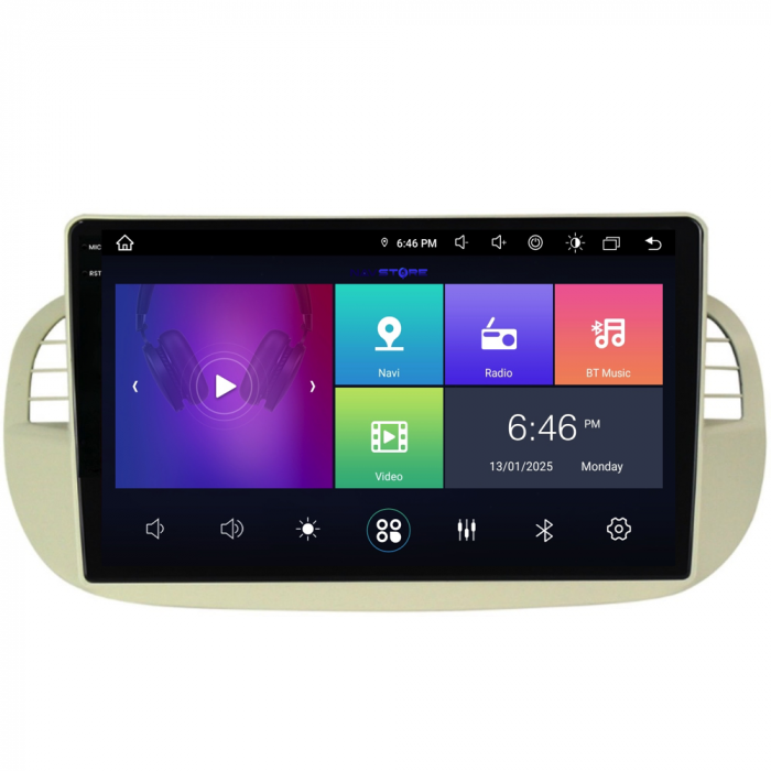 Navigatie Dedicata Fiat 500 (2007-2015), 9Inch, 4Gb Ram, 64Gb Stocare, Carplay [7]