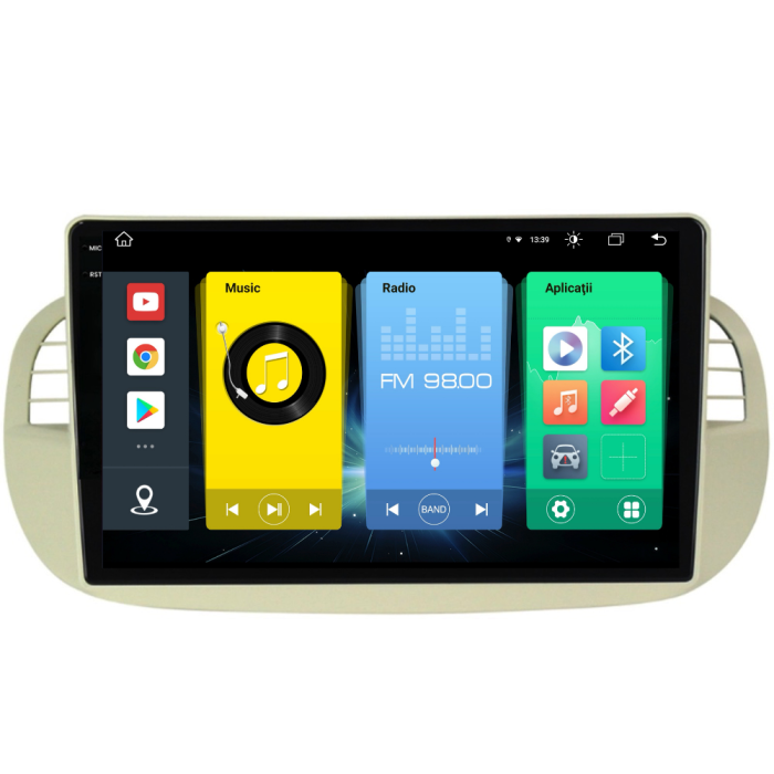 Navigatie Dedicata Fiat 500 (2007-2015), 9Inch, 8Gb Ram, 256Gb Stocare, Carplay [7]