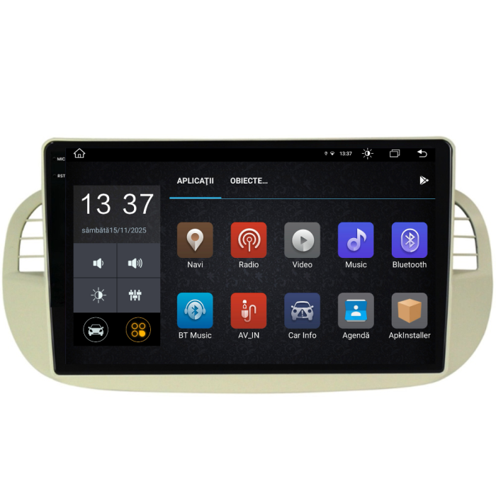 Navigatie Dedicata Fiat 500 (2007-2015), 9Inch, 8Gb Ram, 256Gb Stocare, Carplay [5]