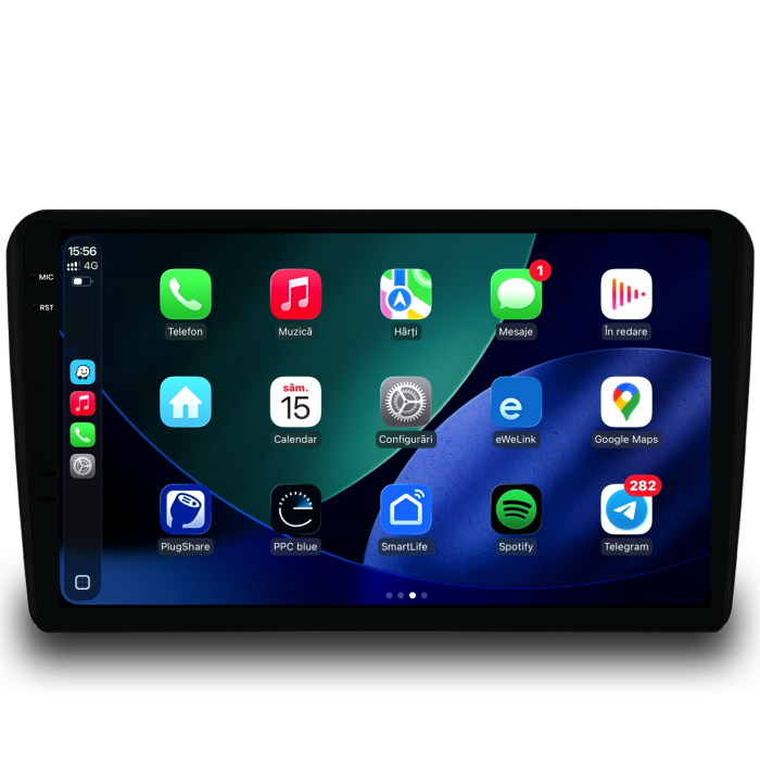 Navigatie Dedicata Fiat 500 (2015-2020), 9Inch, 6Gb Ram, 128Gb Stocare, Carplay [3]