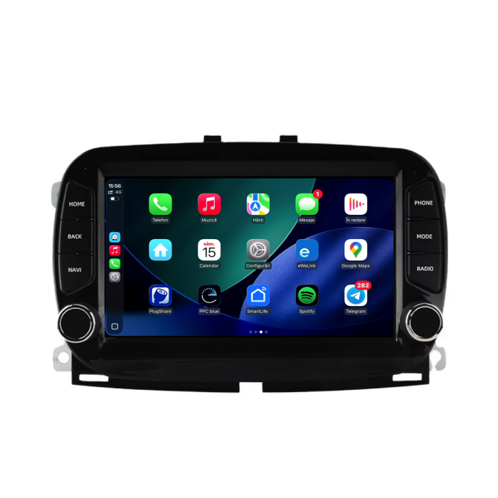 Navigatie Dedicata Fiat 500 (2016 - 2019), 7 Inch, 4Gb Ram, 64Gb Stocare, Android Auto, Carplay [2]
