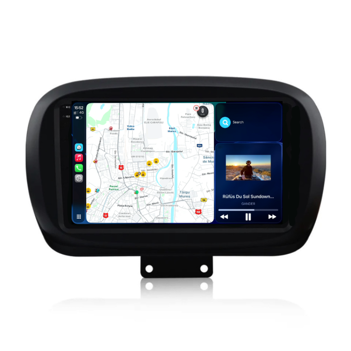 Navigatie Dedicata Fiat 500x (2014-2020), 2K, 12Gb Ram, 256Gb Stocare, Carplay [4]