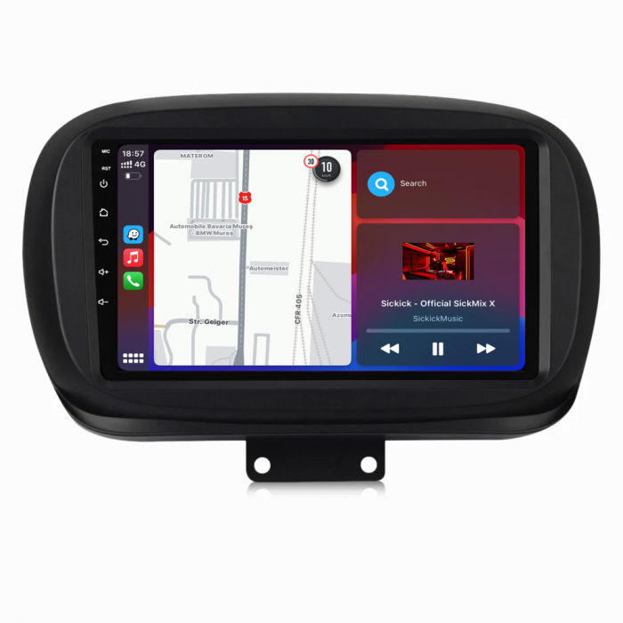 Navigatie Dedicata Fiat 500x (2014 - 2020), 9Inch, 8Gb Ram, 256Gb Stocare, Carplay [3]