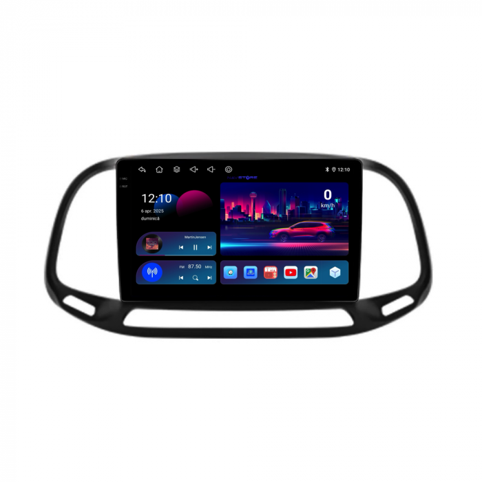 Navigatie Dedicata Fiat Doblo (2015-2019), 9Inch, 4Gb Ram, 64Gb Stocare, Carplay [4]